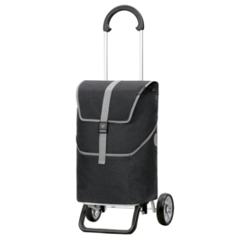 Zeer lichte boodschappenwagen van aluminium, Scala Shopper Plus Mikkel zwart