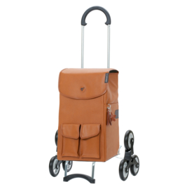Opvouwbare boodschappentrolley voor de trap, Scala Traploper Shopper Abbo bruin