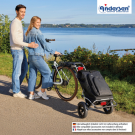 Boodschappentrolley met luchtbanden en spatborden, Royal Shopper Plus Hydro 3.0 zwart