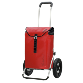 Boodschappenwagen met extra grote luchtbanden van 29 cm, Royal Shopper Ortlieb rood