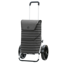Boodschappenwagen met extra grote kogellager-wielen van 29 cm, Royal Shopper Jelke antraciet