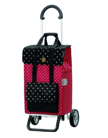 Opvouwbare boodschappenwagen van aluminium, Scala Shopper Plus Rul Rood