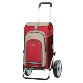 Boodschappenwagen met grote wielen  met kogellagers, Royal Shopper Hydro 2.1 rood