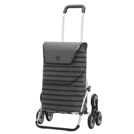 Opvouwbare boodschappenwagen voor de trap, Royal Traploper Shopper Jelke antraciet