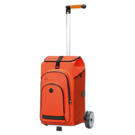 Lichte in hoogte verstelbare boodschappenwagen, Unus Shopper Hydro 3.0 oranje