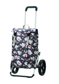 Boodschappenwagen met grote 3-spaken wielen, Royal Shopper Basil Magnolia Pink