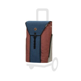 Tas Oli.P 2.0 blauw, boodschappentas voor de boodschappenwagen van Andersen