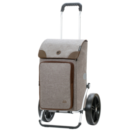 Boodschappenwagen met extra grote kogellager-wielen van 29 cm, Royal Shopper Holk grijs