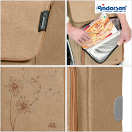 Tas Erbo beige, boodschappentas voor de boodschappenwagen van Andersen