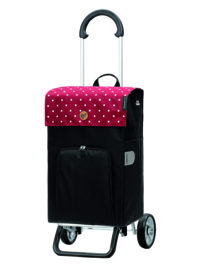 Opvouwbare boodschappenwagen van aluminium, Scala Shopper Plus Malit Rood