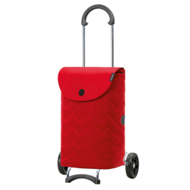 Lichte boodschappenwagen voor achter de fiets, Scala Shopper Hilma rood