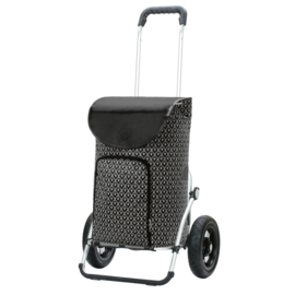Boodschappenwagen met luchtbanden, Royal Shopper Famke zwart