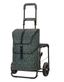 Boodschappenwagen met zitje, Komfort Shopper Imea Blauw