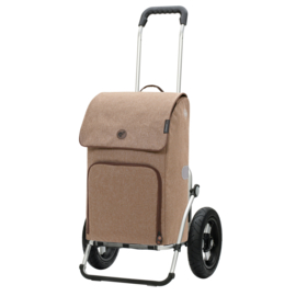 Boodschappenwagen met extra grote luchtbanden van 29 cm, Royal Shopper Ipek Maxi zand