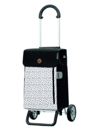 Opvouwbare boodschappenwagen van aluminium, Scala Shopper Plus Tuva Wit