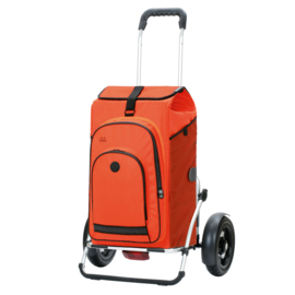 Boodschappentrolley met luchtbanden en spatborden, Royal Shopper Plus Hydro 3.0 oranje