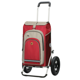 Boodschappenwagen met extra grote luchtbanden van 29 cm, Royal Shopper Hydro 2.1 rood