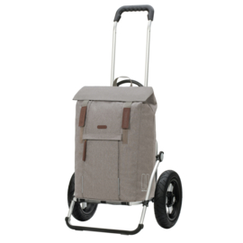 Boodschappenwagen met extra grote luchtbanden van 29 cm, Royal Shopper Basil City grijs