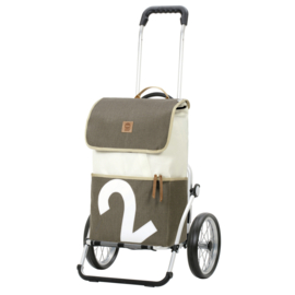 Boodschappenwagen met grote wielen met metalen spaken, Royal Shopper 360° Mole 2