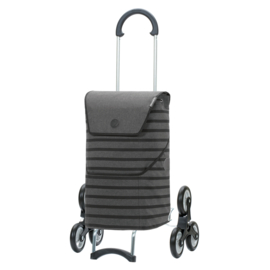 Opvouwbare boodschappentrolley voor de trap, Scala Traploper Shopper Jelke antraciet