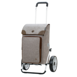 Boodschappenwagen met grote wielen  met kogellagers, Royal Shopper Holk grijs