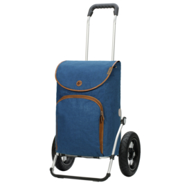 Boodschappenwagen met extra grote luchtbanden van 29 cm, Royal Shopper Reik blauw