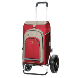 Boodschappenwagen met extra grote kogellager-wielen van 29 cm, Royal Shopper Hydro 2.1 rood