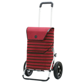 Boodschappenwagen met luchtbanden, Royal Shopper Jelke bordeaux