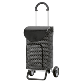 Zeer lichte boodschappenwagen van aluminium, Scala Shopper Plus Famke zwart