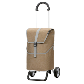 Zeer lichte boodschappenwagen van aluminium, Scala Shopper Plus Mikkel beige