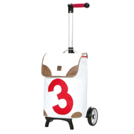 Boodschappenwagen voor achter de fiets, Unus Shopper Fun 360° Lee 3