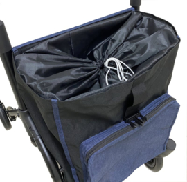 Boodschappenwagen en rollator in één met 4 wielen