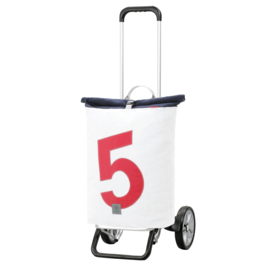 Lichte in hoogte verstelbare boodschappenwagen van aluminium, Alu Star Shopper 360° Steg 5
