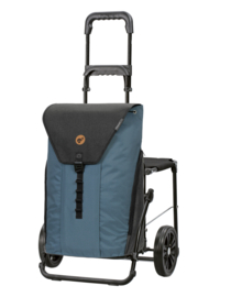 Boodschappenwagen met zitje, Komfort Shopper Ture Blauw