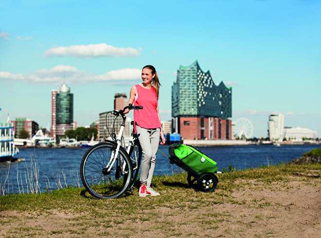 Boodschappenwagen met extra grote luchtbanden, Tura Shopper