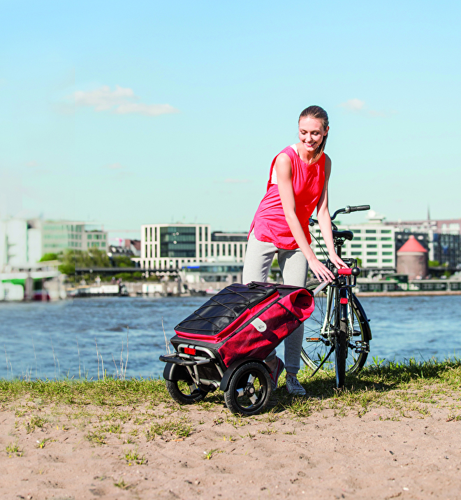 Boodschappentrolley met luchtbanden - overzicht