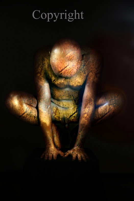 Old Copper Statue (work 10)