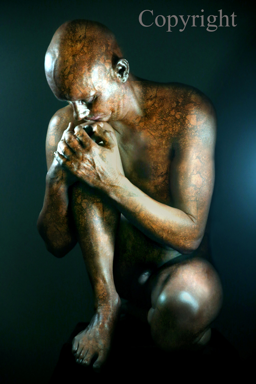 Old Copper Statue (work 4)