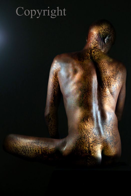 Old Copper Statue (work 2)