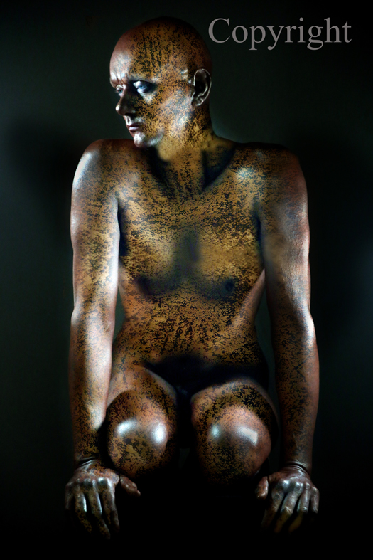 Old Copper Statue (work 3)