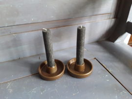 Home52 Kandelaar laag (messing kleurig) metaal (25.)