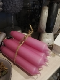 Extra dikke kaars roze