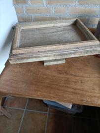 Vin12 (.) Plateau rechthoek, hout, groot