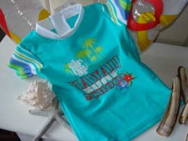 zwembroekje streep aqua