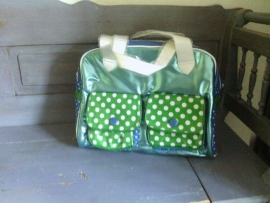 T31 Tas blauw groen Zebra