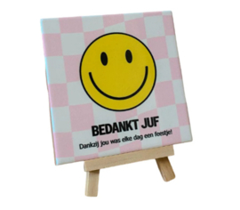 Wj36 Tegeltje Bedankt Juf