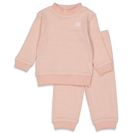 Wafel pyjama Pink (zalm roze)  305551 -