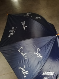 Paraplu met namen