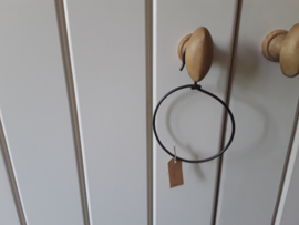 Kol57 (60.) Handdoek ring, zwart