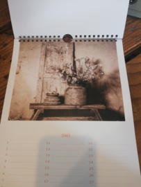 Nat27 (50,) Verjaardagskalender Bloem sober
